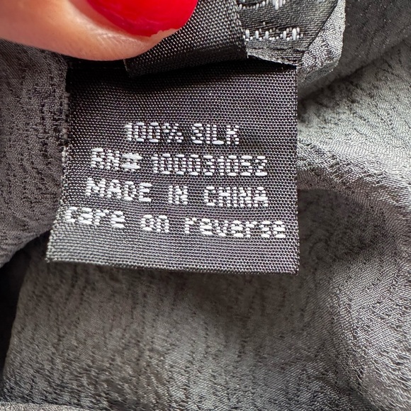 Citron Santa Monica Silk Textured Tank Top Womens Small Gray Cami Tapered Shell - Picture 4 of 4